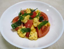 トマトと炒り卵　調理④
