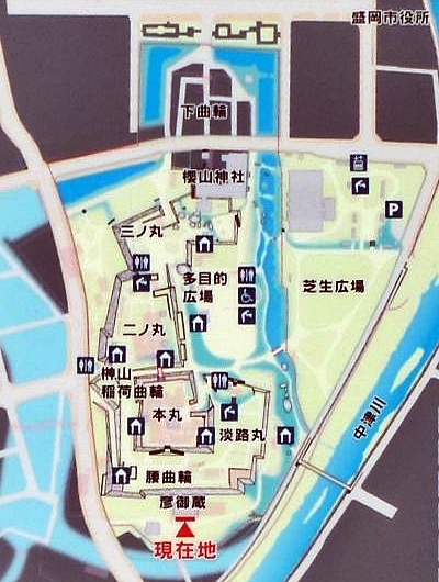 絵図（城郭図） 岩手県 南部國 盛岡城 江戸時代 歴史資料