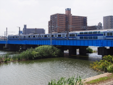 JR常磐線 E531系 電車【桜川橋梁】
