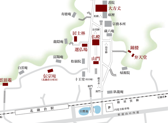 円覚寺の案内図