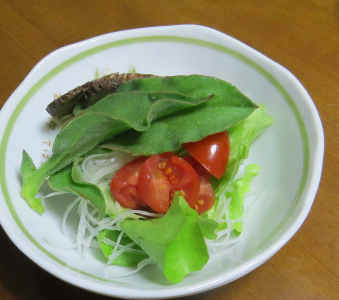 ミニトマト入り生野菜サラダ2