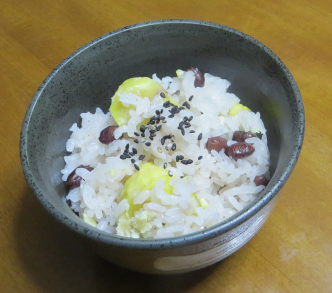 アズキ入り栗ご飯