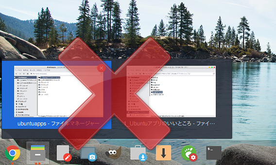 Ubuntu 17.10 Dock ウィンドウプレビュー 非表示